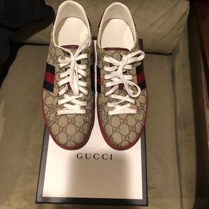 Gucci 11.5 Ace Webbed Low top